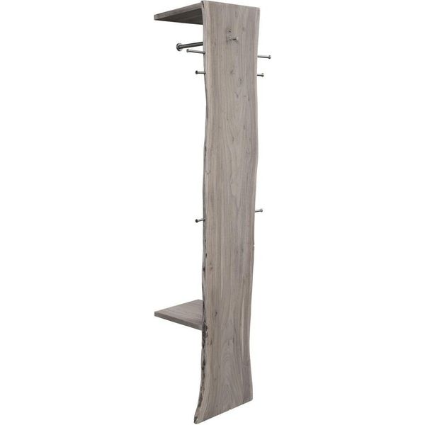 MASSIVMOEBEL24 | Pure Acacia #914 Appendiabiti In Legno Di Acacia - Laccato / Grigio 36X40X200-image