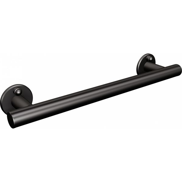 Maniglia Di Sostegno, Senza Barriere, Nera, 37 Cm, Maniglia Di Sicurezza, Maniglione, Doccia Diritta-image
