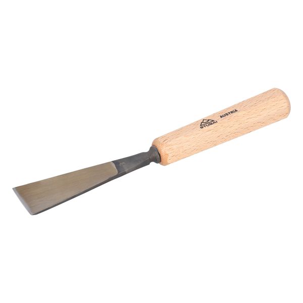 Scalpello Stubai Serie 52 - Forma 3 | Scalpello Piatto Dritto - 40 Mm, Con Manico In Legno, Per Preforare, Per Lavori Di Battuta, Sgrossatura, Rosette, Per Lavorare Il Legno-image