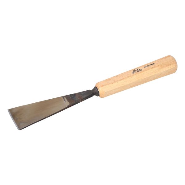 Scalpello Stubai Serie 52 - Forma 3 | Scalpello Piatto Dritto - 45 Mm, Con Manico In Legno, Per Preforare, Per Lavori Di Battuta, Sgrossatura, Rosette, Per Lavorare Il Legno-image