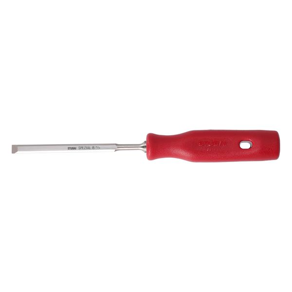 Scalpello Con Manico In Plastica Rossa, Forma Svedese, 16 Mm, Scalpello Stubai Per La Lavorazione Precisa Del Legno, Scalpello Per Falegnami E Carpentieri-image