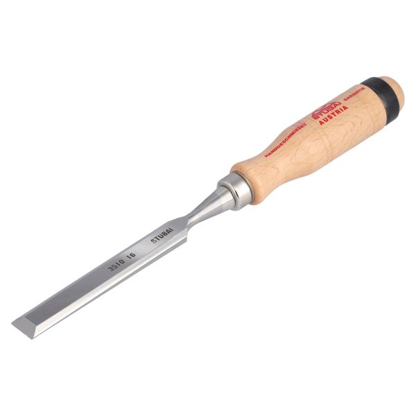 Scalpello Stubai Con Manico In Legno Di Faggio Ramato, Ø 16 Mm, Scalpello Per La Lavorazione Precisa Del Legno Strumento Di Alta Qualità Per Falegnami Falegnami Fai Da Te-image