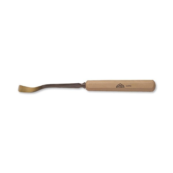 Scalpello Stubai Serie 52 - Forma 24 | Scalpello Piatto A Gomito 20 Mm, Con Manico In Legno, Per Pretagliare, Per Lavori Di Battuta, Sgrossatura, Rosette, Per Lavorare Il Legno-image