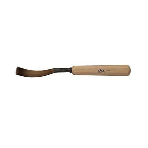 Scalpello Stubai Serie 52 - Forma 12 | Scalpello Piatto Curvo Da 6 Mm, Con Manico In Legno, Per Pretagliare, Per Lavori Di Battuta, Sgrossatura, Rosette, Per Lavorare Il Legno-image