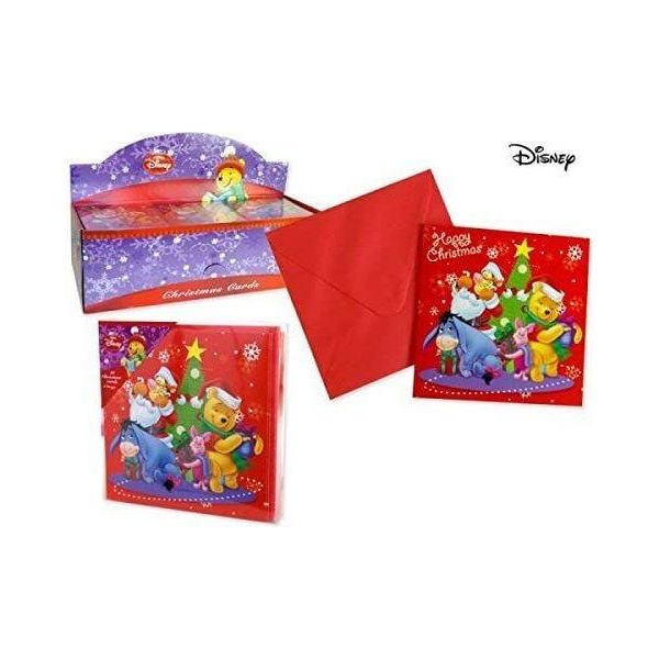Winnie The Pooh: Set Di 10 Biglietti Pieghevoli Di Natale Con Busta Winnie The Pooh-image