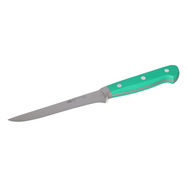 Stubai Coltello Da Disosso Di Alta Qualità Forgiato | 130 Mm | Coltello Da Macellaio In Acciaio Inox Per Tagliare Carne, Bistecche, Filetti, Pollame E Alimenti, Lavabile In Lavastoviglie, Manico Verde-image