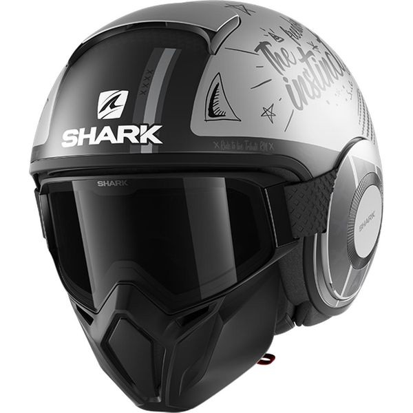 Casco Shark Street-Drak Tribute Rm Jet, Grigio Opaco, Xs (53/54)-image