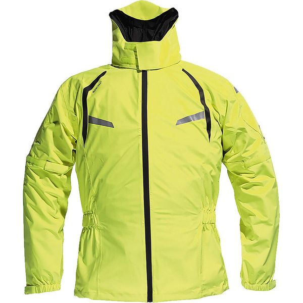 Dane Byge Xpr-Tex Giacca Antipioggia Da Moto, Giallo Neon, S-image