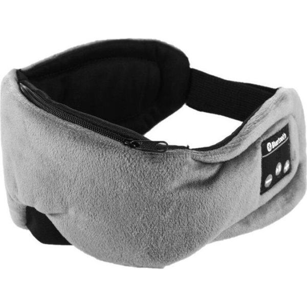 Inf Mascherina Per Dormire Con Cuffie Bluetooth 5.0 Nera Grigio-image