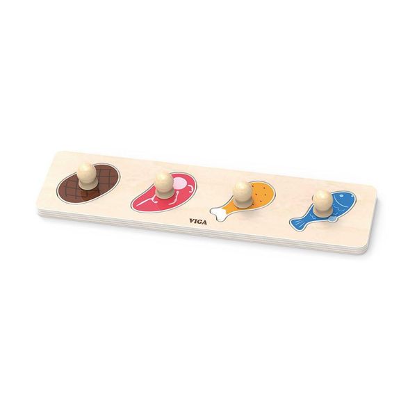 Viga 44533 Primo Puzzle Con Maniglie - Cibo-image