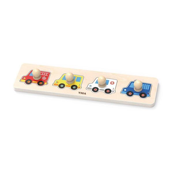 Viga 44535 Primo Puzzle Con Maniglie - Automobili-image