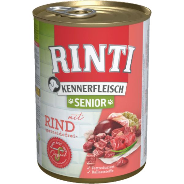 Rinti 400Gx12 Kennerfleisch Senior Manzo In Scatola-image
