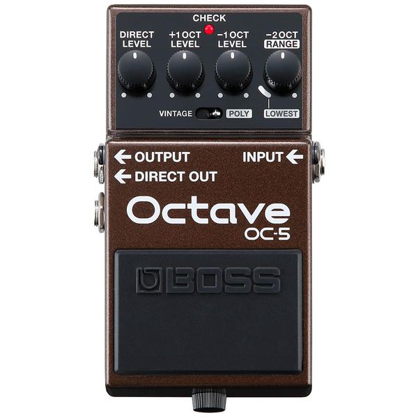 Pedale Effetto Boss OC-5 Octave Per Chitarra E Basso Con Modalità Vintage E Polifonica-image