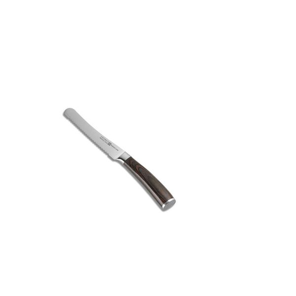 Schulte-Ufer Riku Coltello Per Panini, Coltello Da Cucina, Coltello, Lama In Acciaio, Manico In Legno Laminato, 61629-image