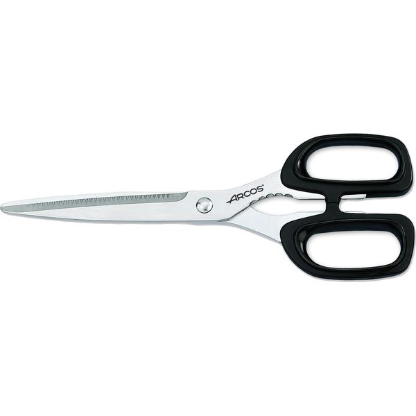 Forbici Da Cucina Arcos 185900 In Acciaio Inox E Mango In Polipropilene Nero 220 Mm In Confezione.-image