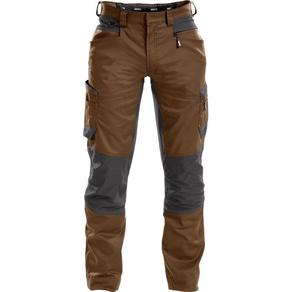 Dassy® Helix Pantaloni Da Lavoro Elasticizzati Lehmbraun/Anthrazitgrau Taglia 46 Lunghezza: Plus-image