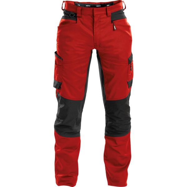 Dassy® Helix Pantaloni Da Lavoro Elasticizzati Rosso/Nero Taglia 46 Lunghezza: Plus-image