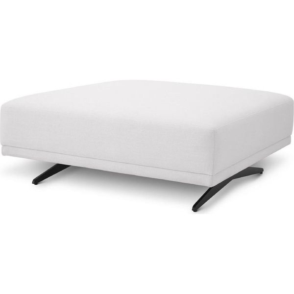 Casa Padrino Sgabello Bianco / Bronzo 108 X 108 X H. 41 Cm - Sgabello - Poggiapiedi - Mobili Soggiorno-image