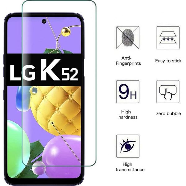 Pellicola Protettiva In Vetro Per Lg K62 / K52 / K42 Pellicola Di Protezione Del Display 9H-image
