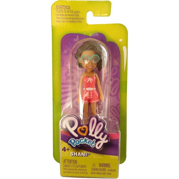 Bambola Da Collezione Mattel Polly Pocket Shani In Pantaloni Corti GDK99-image