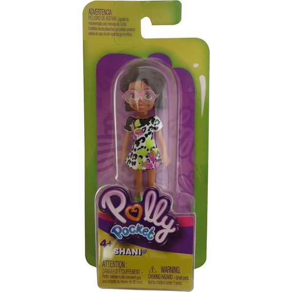 Bambola Da Collezione Mattel Polly Pocket Shani In Abito Colorato Con Fiori GKL29-image