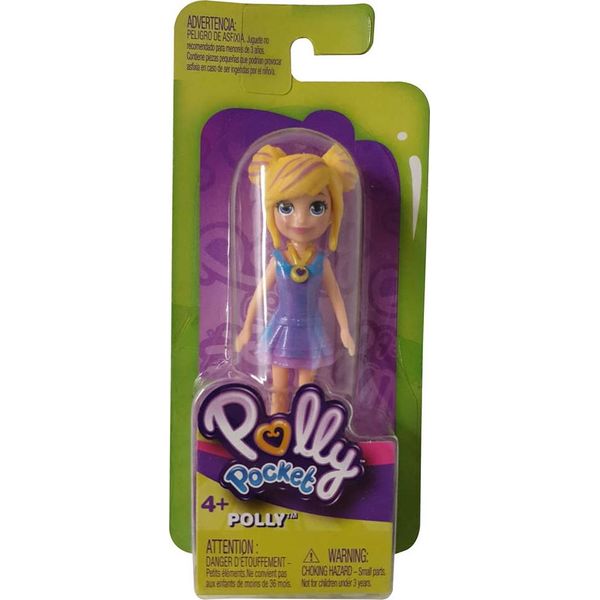 Mattel Polly Pocket Bambola Da Collezione Polly Con Vestito Estivo Blu GDK98-image