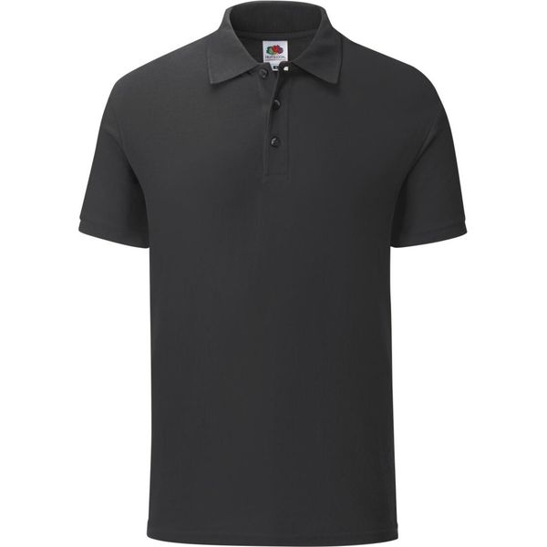 Fruit Of The Loom Herren Poloshirt Iconic RW6516 (M) (Schwarz)-image
