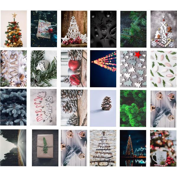 48X Biglietti Regalo Di Natale Con Busta - Biglietti D'auguri - Cartoline - Biglietti Di Natale Dal Design Moderno Con Busta-image