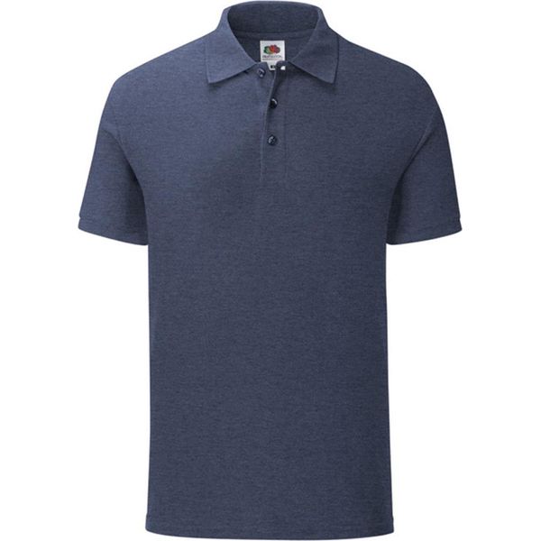 Fruit Of The Loom Herren Poloshirt Iconic RW6516 (M) (Navy)-image