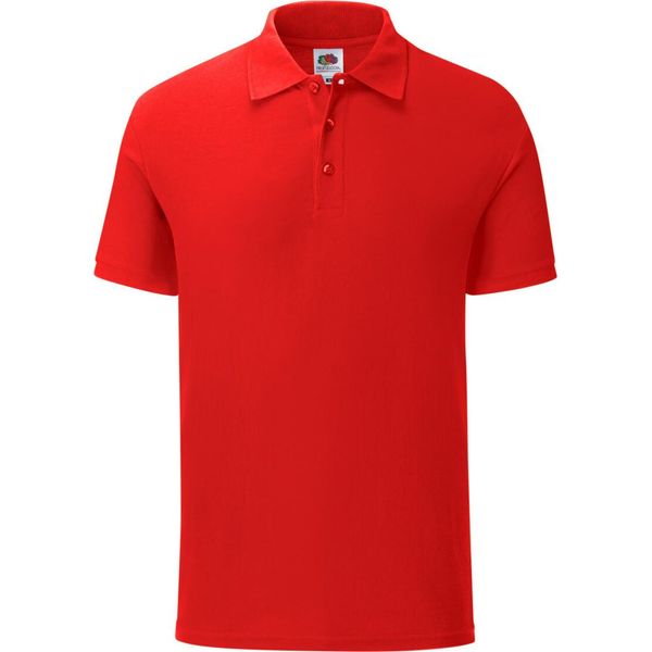 Fruit Of The Loom Herren Poloshirt Iconic RW6516 (L) (Rot)-image