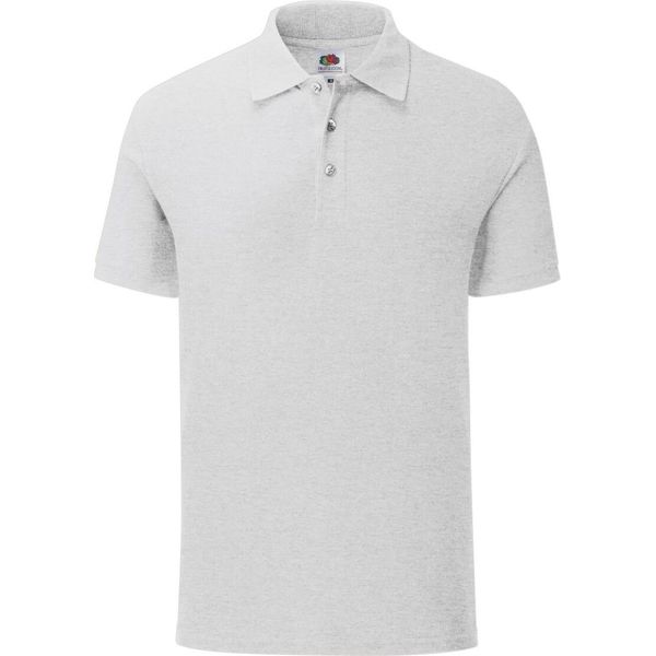 Fruit Of The Loom Herren Poloshirt Iconic RW6516 (Xl) (Grau Meliert)-image
