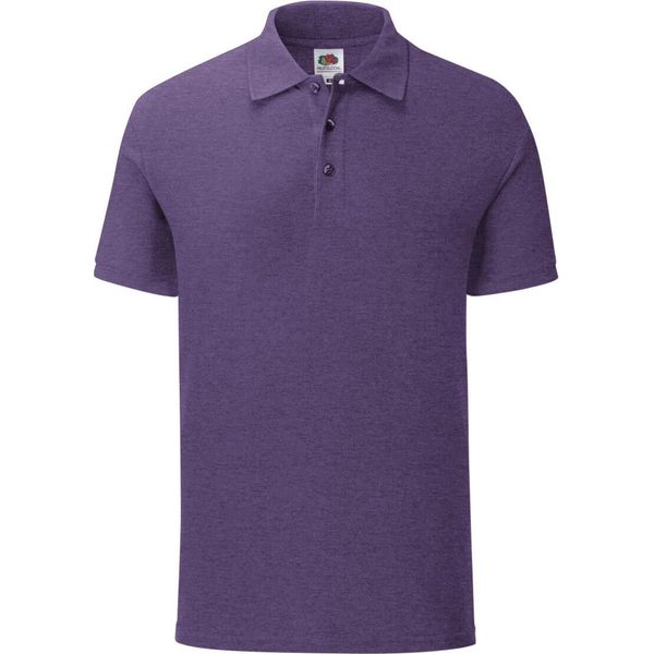 Fruit Of The Loom Herren Poloshirt Iconic RW6516 (2XL) (Violett Meliert)-image