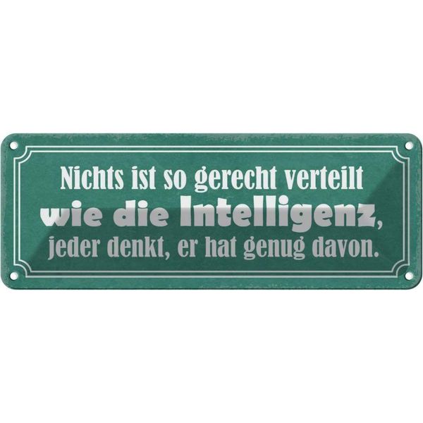 Vianmo Insegna Di Latta 10X27 Cm Intelligent Gerecht Verteilt-image