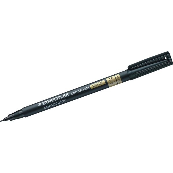 10X Staedtler 319 S-9 Marcatore Permanente Lumocolor Speciale 319S Nero-image