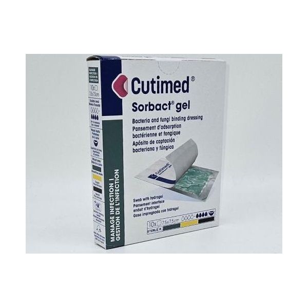 Cutimed Sorbact Gel Compresse 7,5X7,5 Cm 10 Pz-image