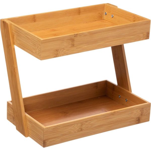5 Five Simply Smart - Organizer Con 2 Tablet In Bambù, Modello Grande-image