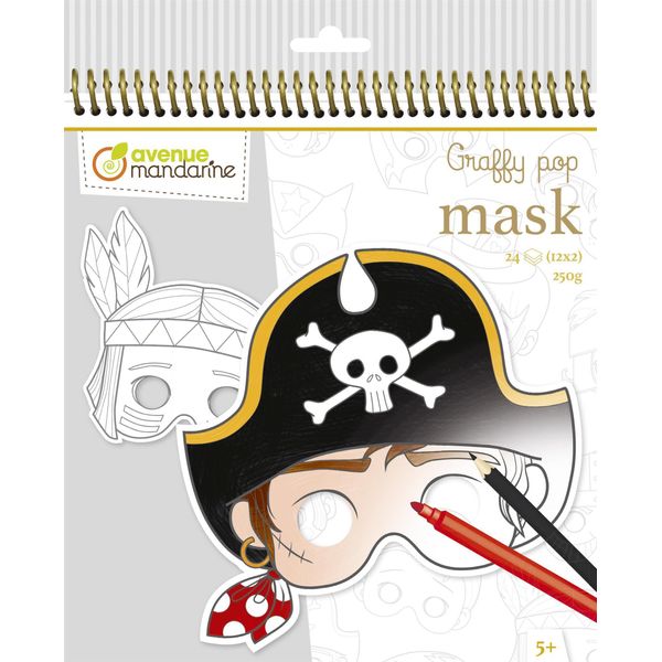 Avenue Mandarinegy022O Avenue Mandarine Maskenmalbuch "Boy"""-image