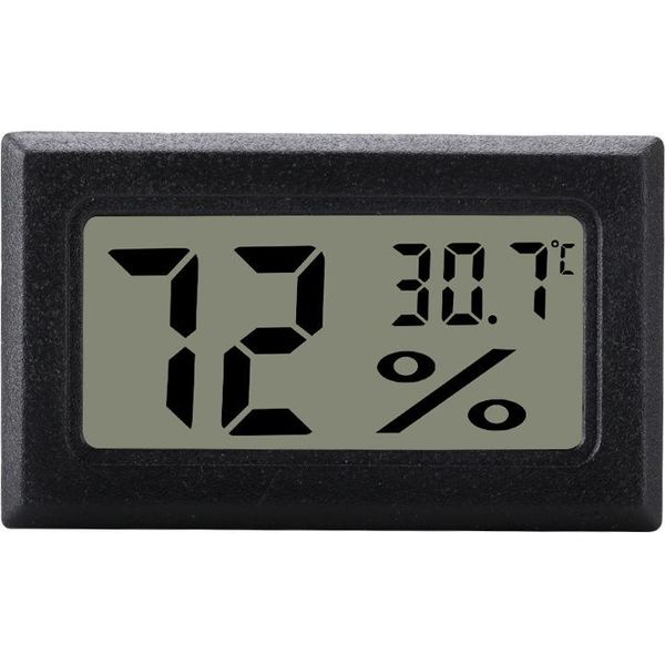 Inf Mini Igrometro/Termometro Lcd Grigio-image