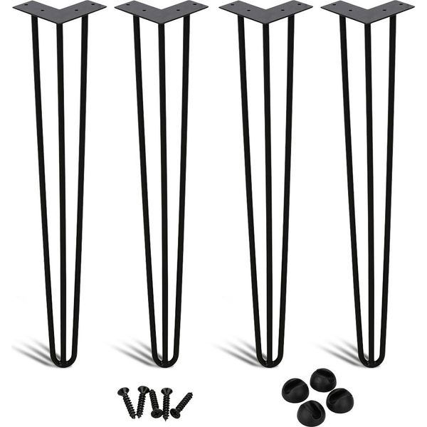 Wolketon 4X Gambe A Forcina Gambe Da Tavolo Gambe A Forcina Telaio Da Tavolo Fai Da Te Runner Da Tavolo Tavolo Da Pranzo-image