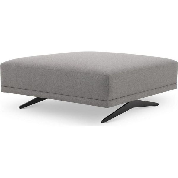 Casa Padrino Luxury Stool Grigio / Nero 108 X 108 X H. 41 Cm - Sgabello - Poggiapiedi - Mobili Soggiorno - Collezione Luxury-image