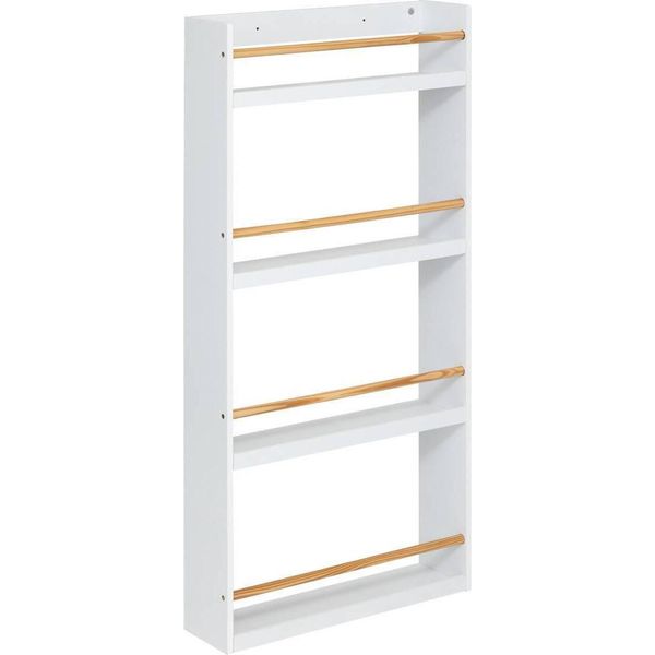 Libreria Per Bambini A 4 Ripiani - Bianco H. 118 Cm - Atmosphera CréAteur D'intéRieur-image
