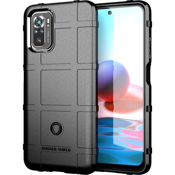 Redmi Note 10 Case, Morbido Tpu Silicone Antiurto Custodia Protettiva Per Xiaomi Redmi Note 10 4G / Note 10S Nero-image