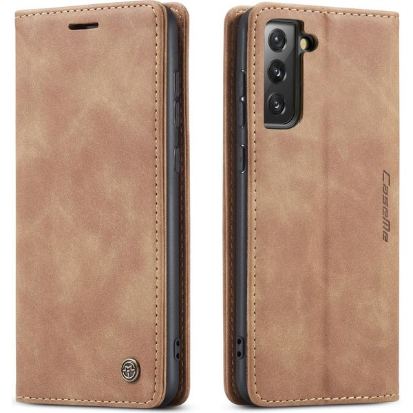 Samsung Galaxy S21+ 5G Case, Laimtop Retro Custodia In Finto Cuoio Con Funzione Stand Custodia Protettiva Per Samsung Galaxy S21 Plus 5G Brown-image