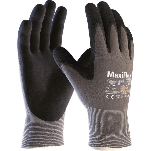 12 Paia Di Guanti In Maglia Di Nylon Maxiflex® Ultimate AD-APT® (42-874 Hct), Taglia 5-image