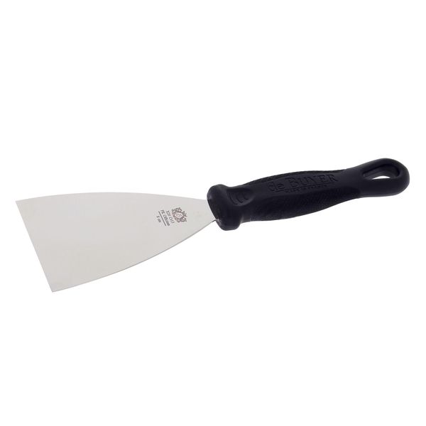De Buyer 4233.01, Spatola Da Cucina, Acciaio Inossidabile, Acciaio Inossidabile, Poliammide, Nero, 80 Mm-image