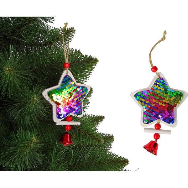 Albero Di Natale Con Paillettes Decorazioni Per L'albero Di Natale Di Campanellino-image