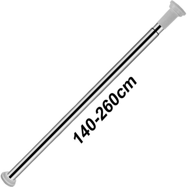 Wolketon 140-260Cm Asta Telescopica Per Doccia Binario Per Tenda Fissabile Binario Per Tenda Doccia-image