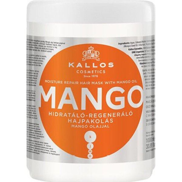 Kallos Mango Moisture Repair Hair Mask Maschera Nutriente Per Capelli Secchi E Danneggiati 1000 Ml-image