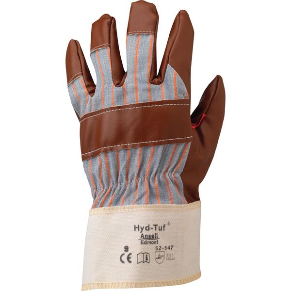 Guanti Activarmr® 52-547 Taglia 10 Jersey Di Cotone Marrone Con Nitrile En 388 Psa Ii Ansell-image