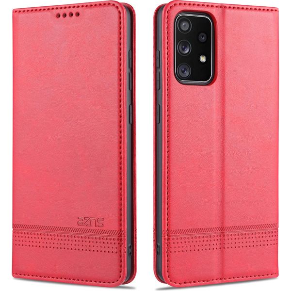 Laimtop Custodia In Pelle Per Samsung A52, Flip Cover Wallet Case Chiusura Magnetica Stand Custodia Protettiva Per Samsung Galaxy A52 5G/4G Rosa-image